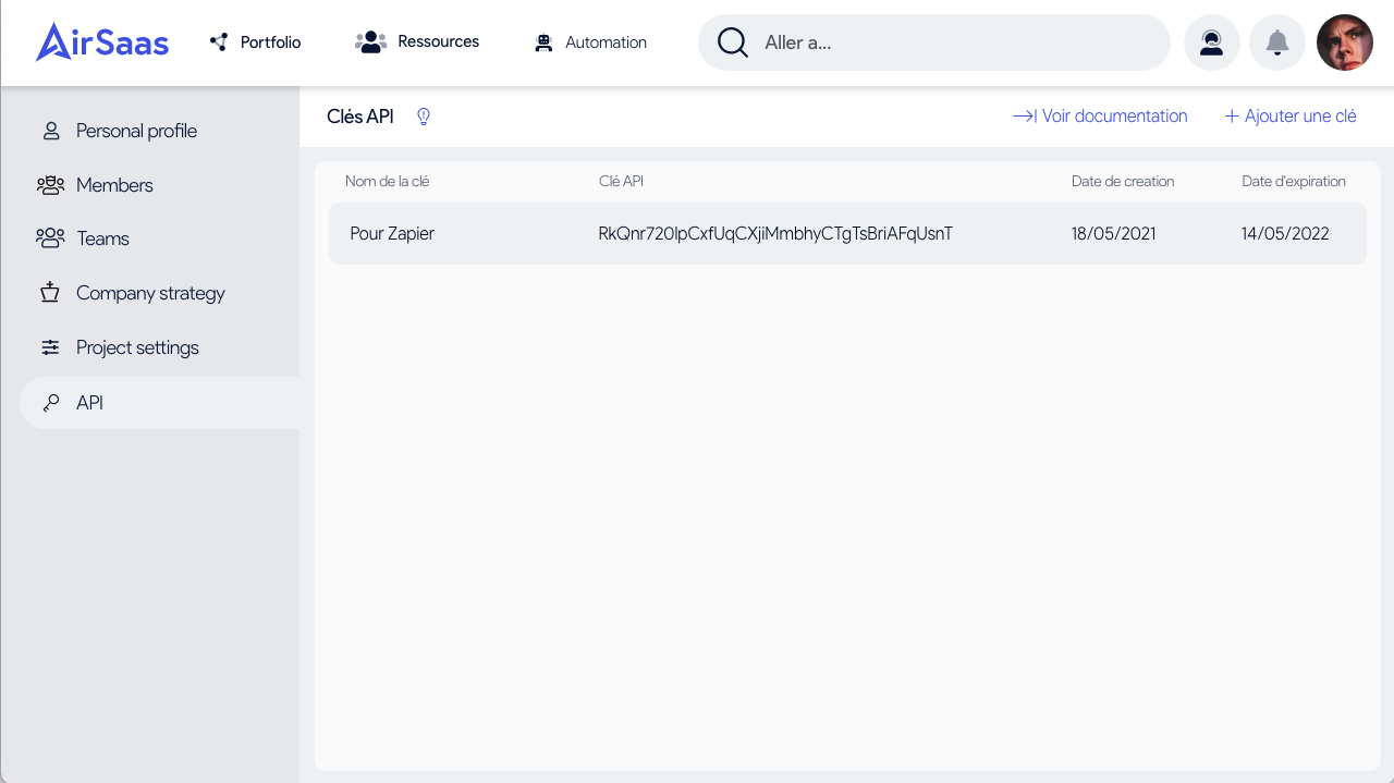 API AirSaas