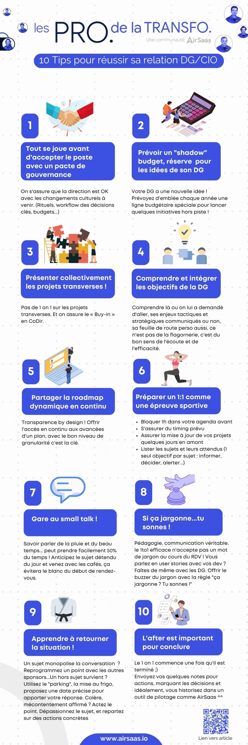 10 pratiques pour développer la relation de confiance DG/CIO