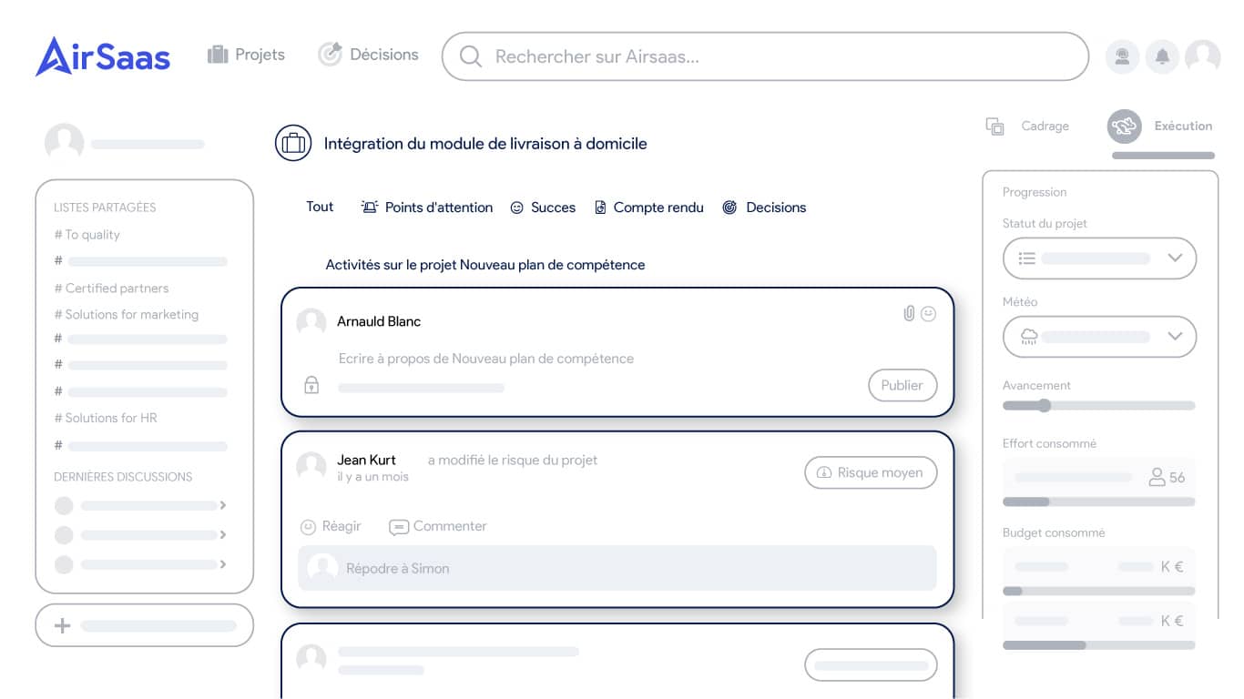 Piloter l'exécution projet