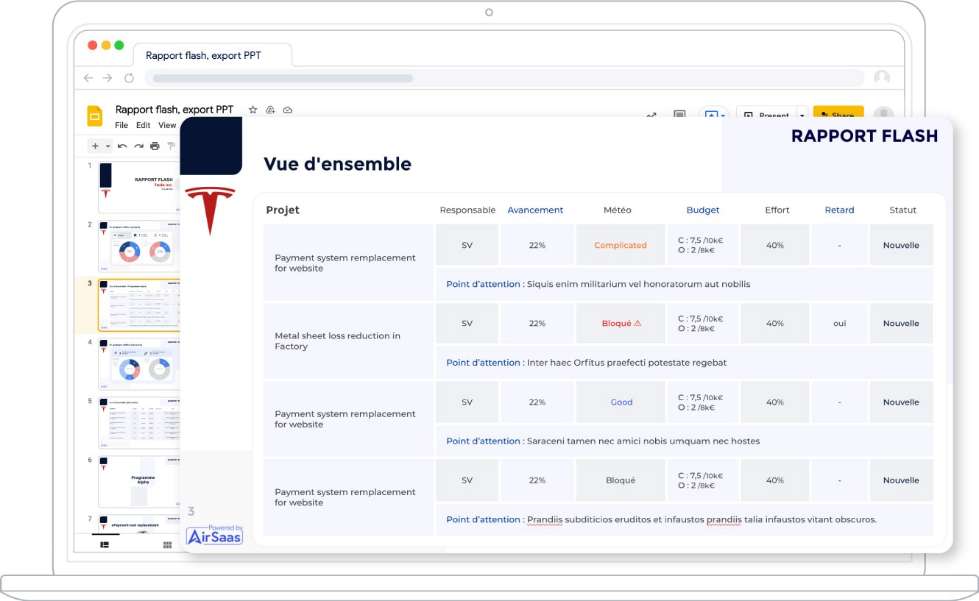 sommaire projet