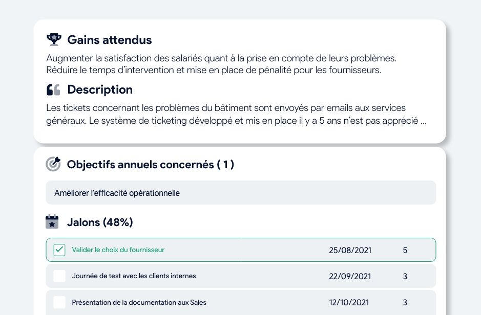 Capture écran AirSaas - Projets transverses