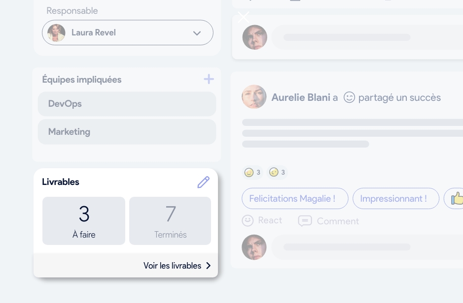 AirSaas screenshot — cross-functional projects