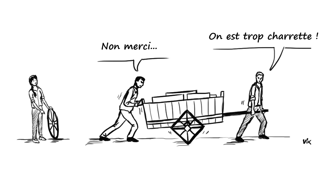 Viñeta de humor sobre innovación