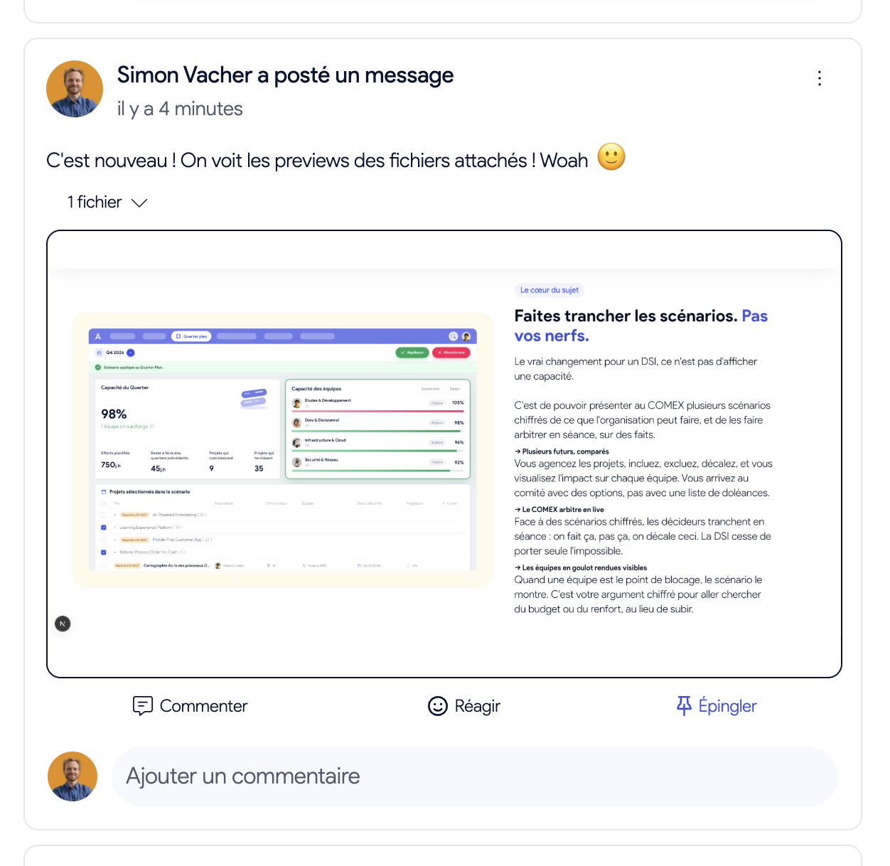 Décision AirSaas — document joint avec aperçu dans la description