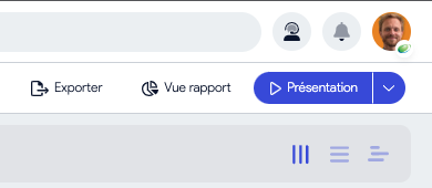 Illustration du produit AirSaas : pages rapports consolidées sur une vue de projets