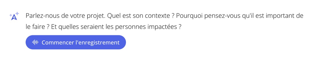 Lâassistant IA dâAirSaas qui pose des questions pour cadrer un brief projet