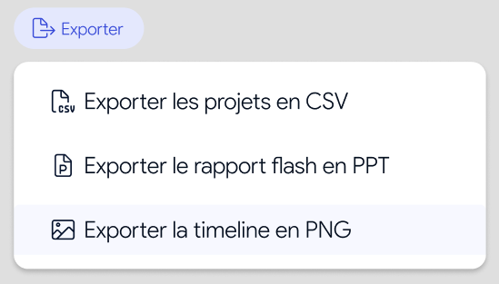 Export PNG de la timeline AirSaas