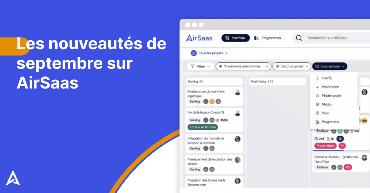 Les nouveautés de septembre sur AirSaas 2024