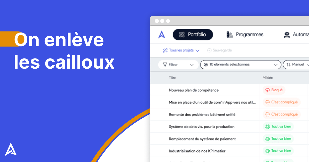 On enlève les cailloux