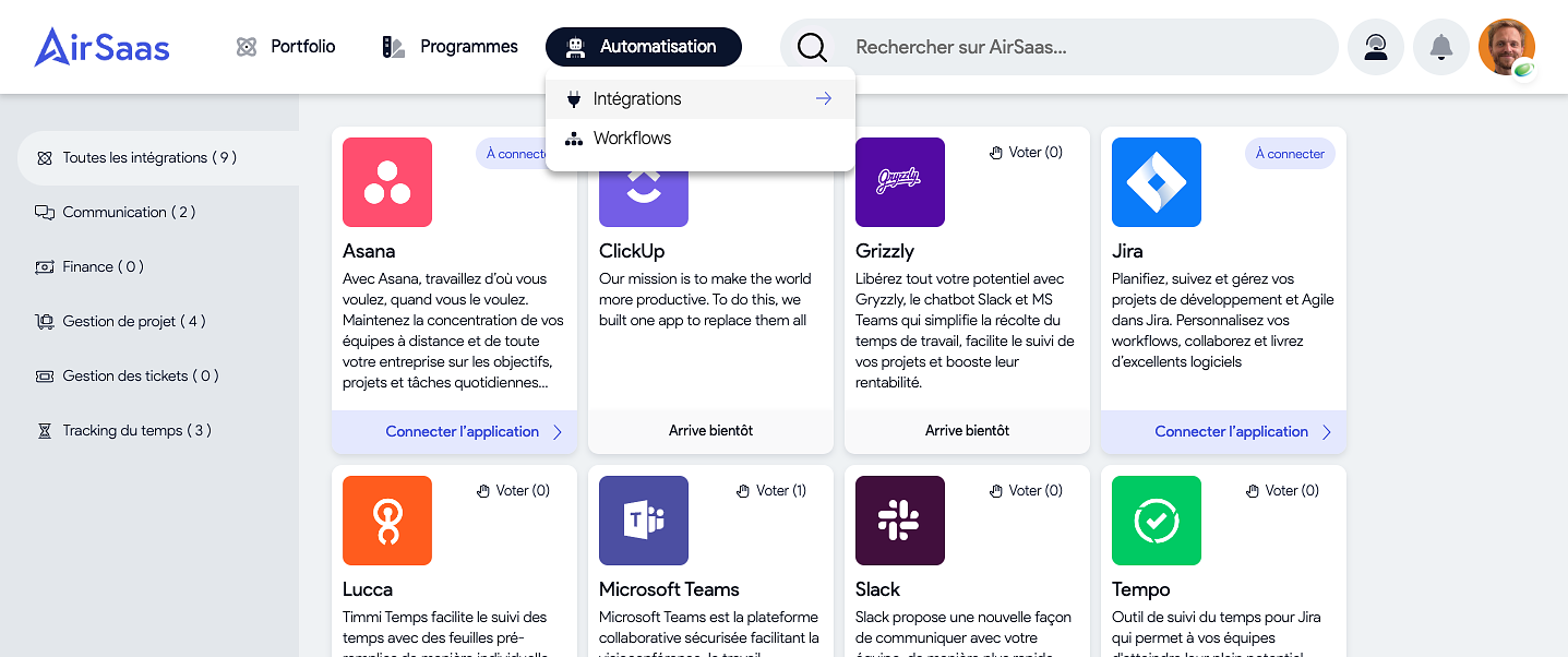 Sincronizar gobernanza y gestión de proyectos, AirSaas / Asana